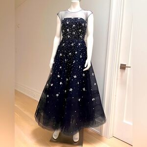 Sachin & Babi Tulle Embroidery party prom cocktail dress